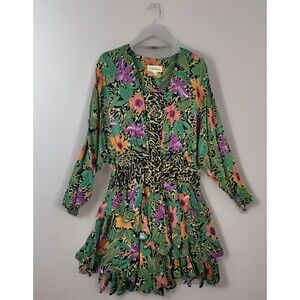 Floral Green Mini Dress